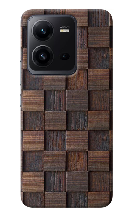 Wooden Cube Design Vivo V25 5G Back Cover