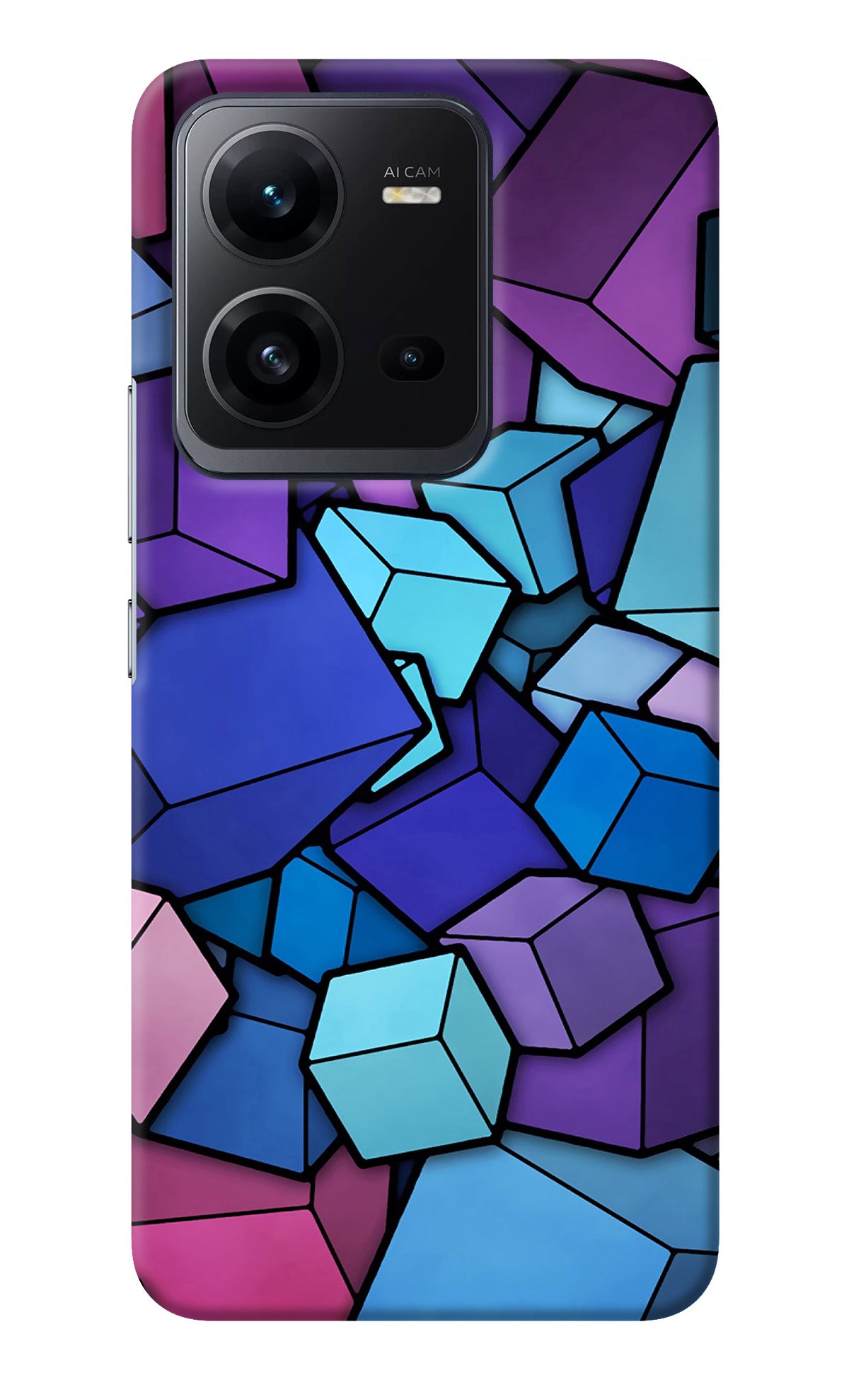 Cubic Abstract Vivo V25 5G Back Cover