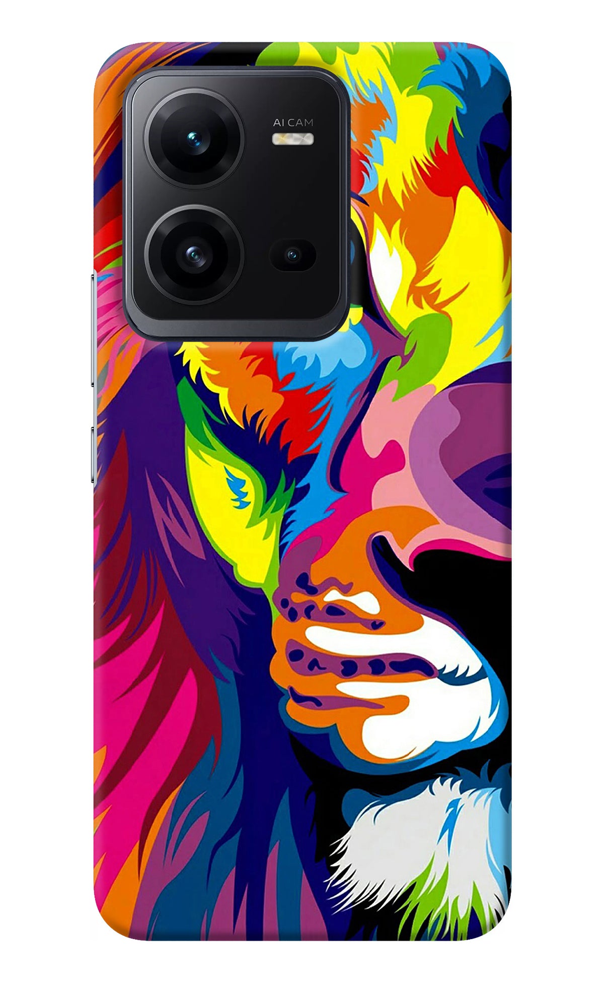 Lion Half Face Vivo V25 5G Back Cover