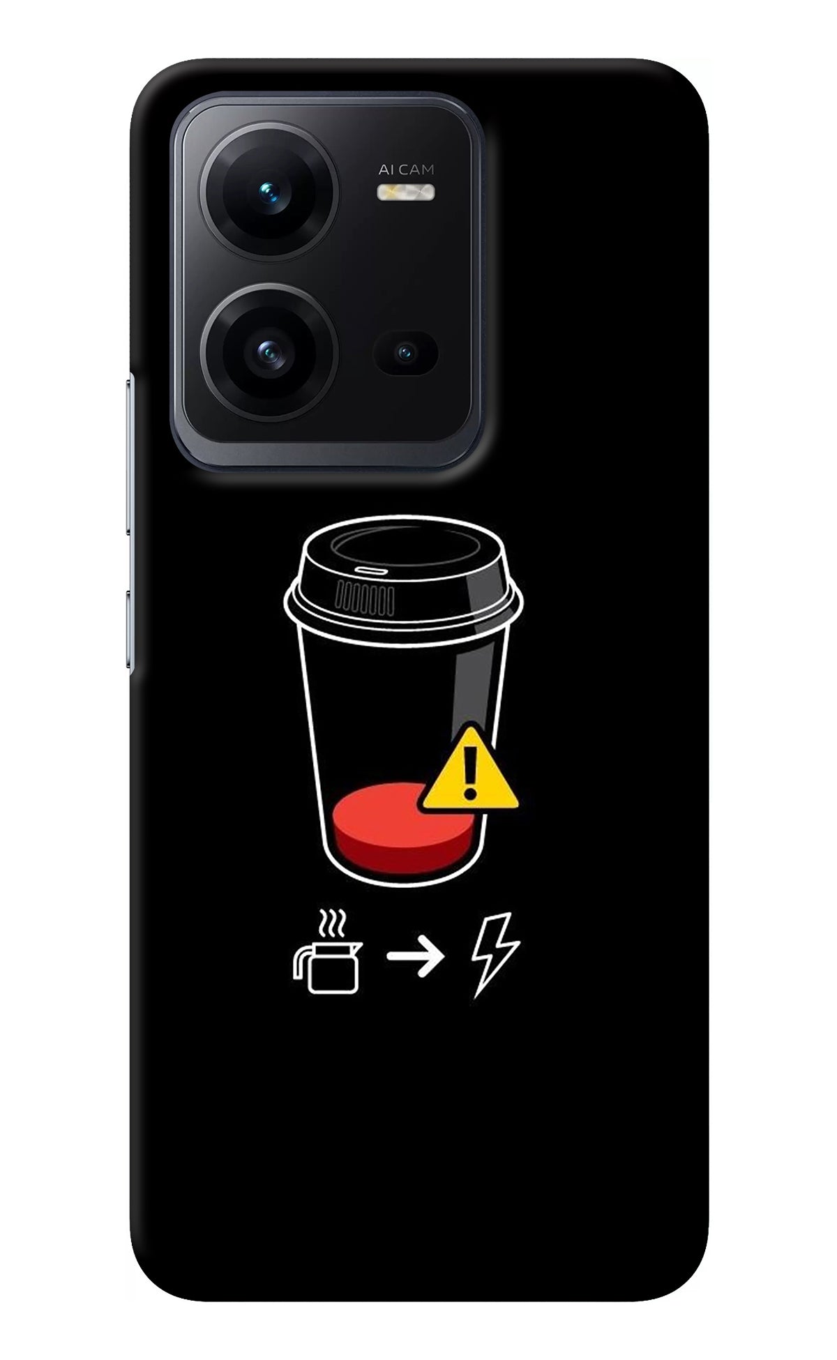 Coffee Vivo V25 5G Back Cover