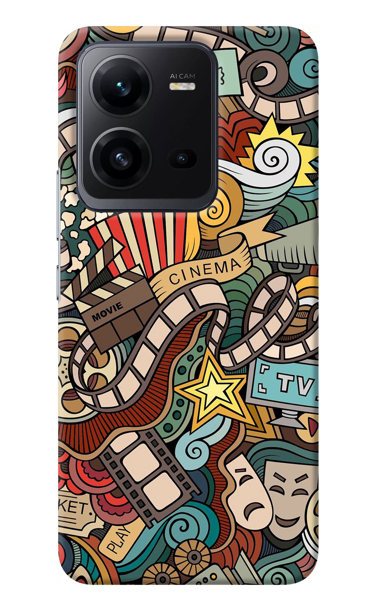 Cinema Abstract Vivo V25 5G Back Cover