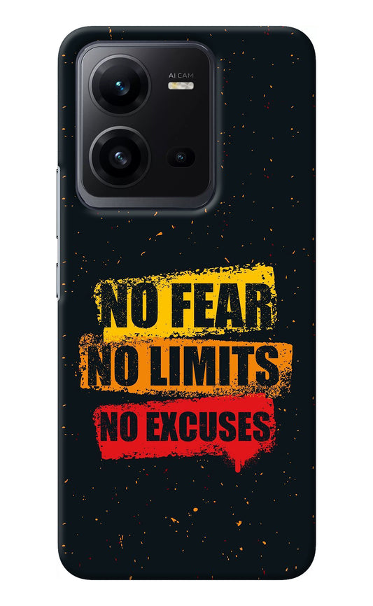 No Fear No Limits No Excuse Vivo V25 5G Back Cover