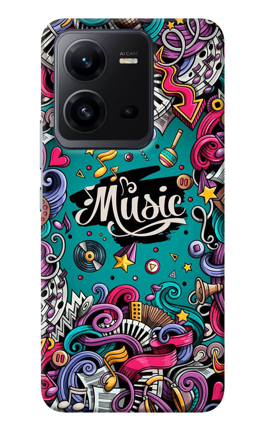 Music Graffiti Vivo V25 5G Back Cover