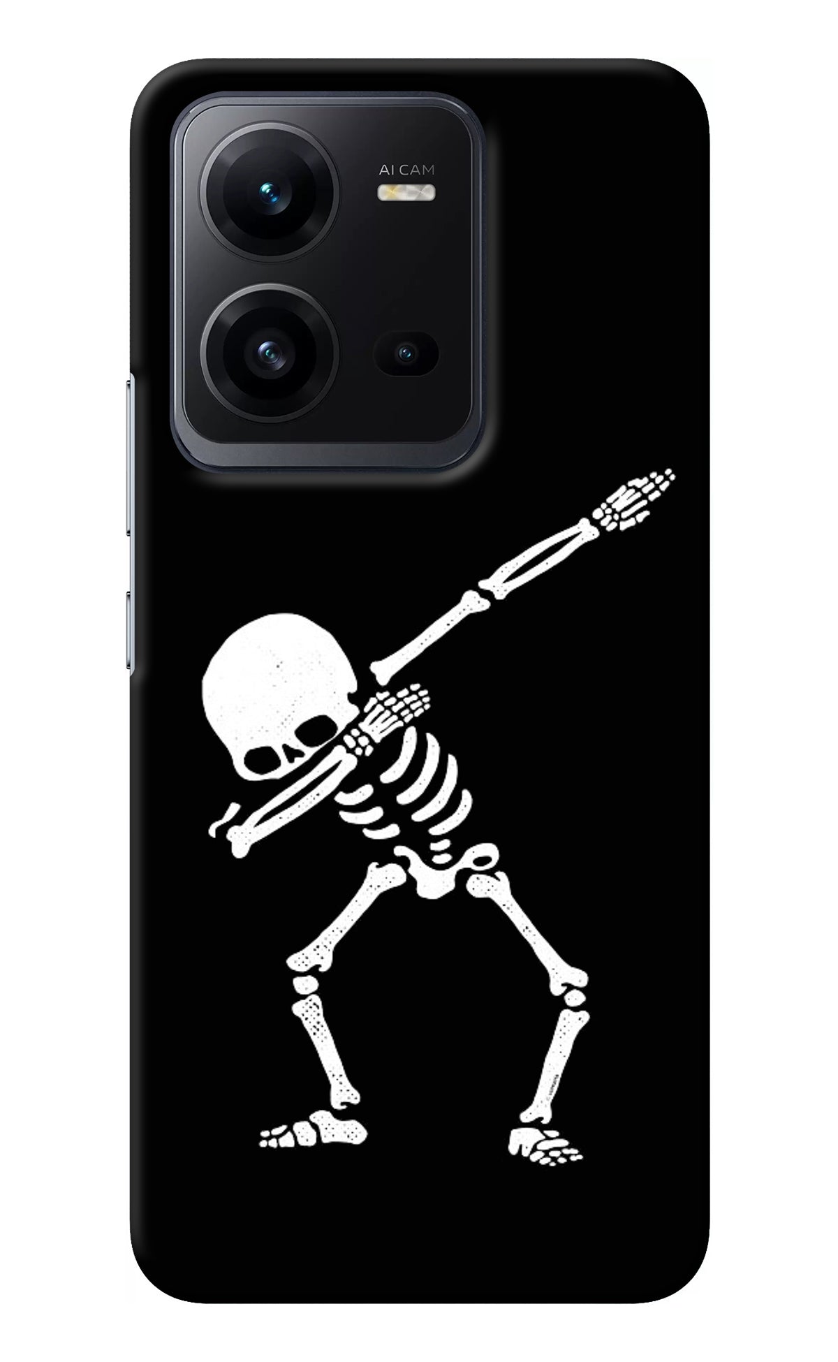 Dabbing Skeleton Art Vivo V25 5G Back Cover