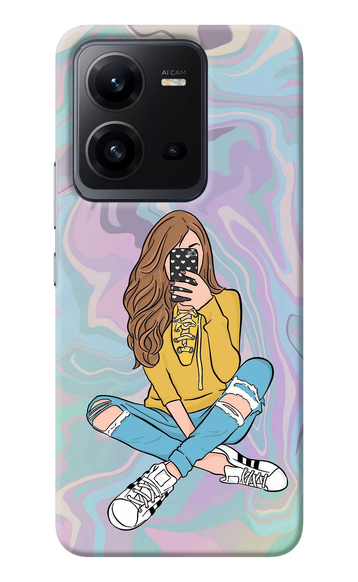 Selfie Girl Vivo V25 5G Back Cover