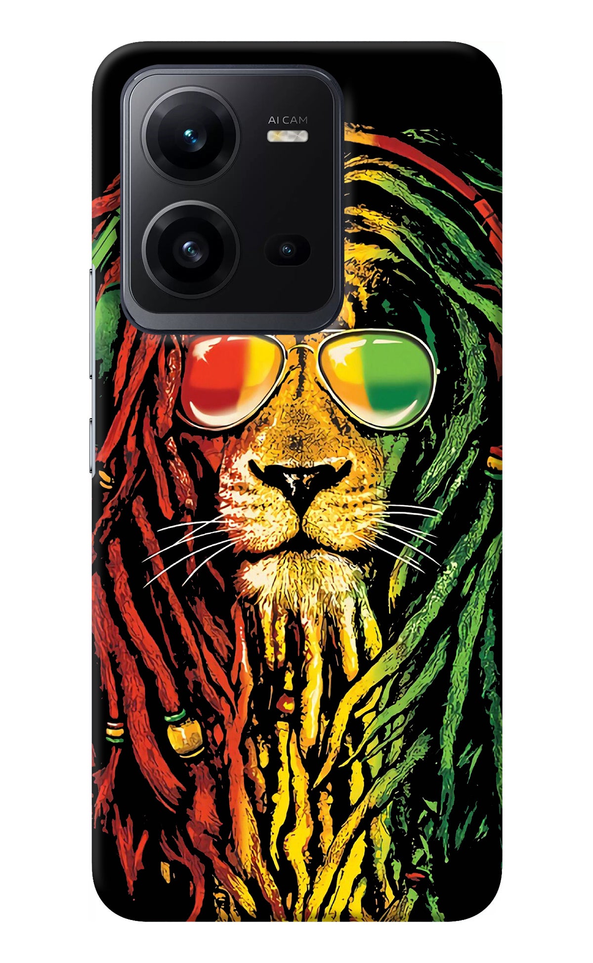 Rasta Lion Vivo V25 5G Back Cover