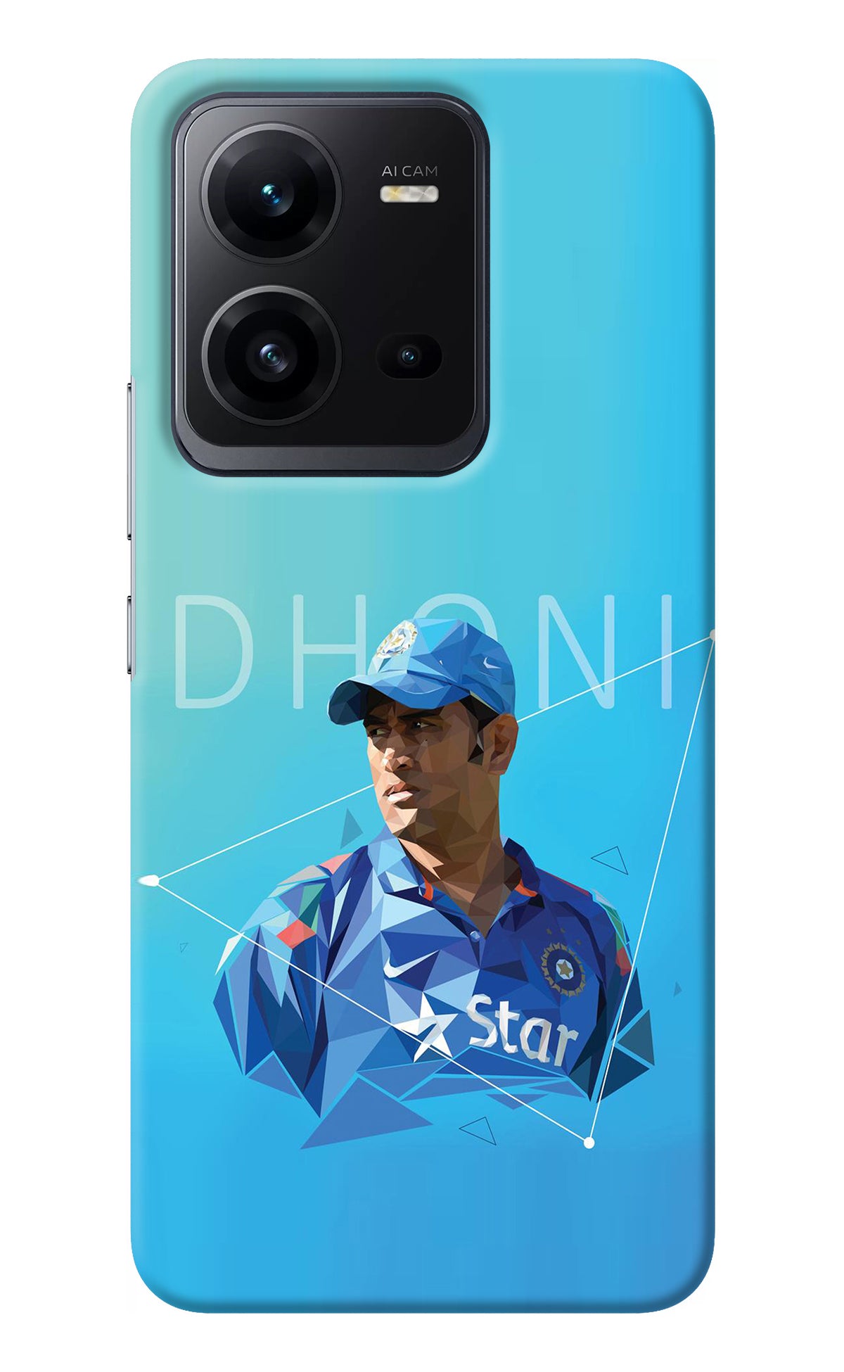 Dhoni Artwork Vivo V25 5G Back Cover