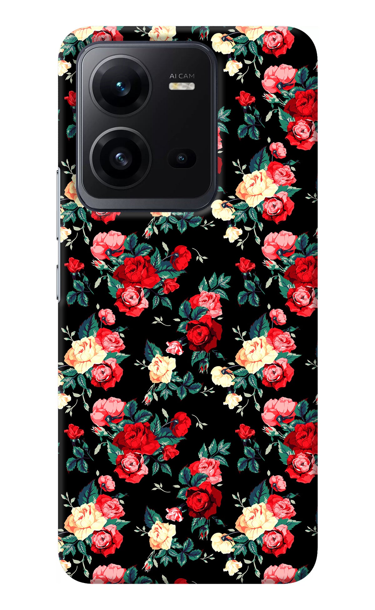 Rose Pattern Vivo V25 5G Back Cover