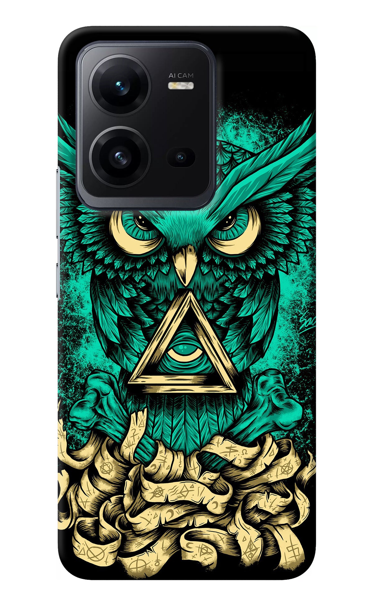 Green Owl Vivo V25 5G Back Cover