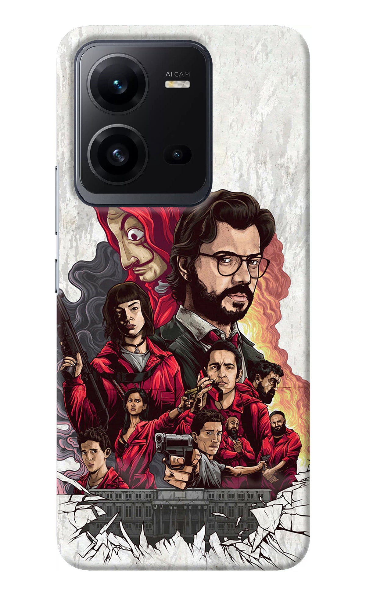 Money Heist Artwork Vivo V25 5G Back Cover