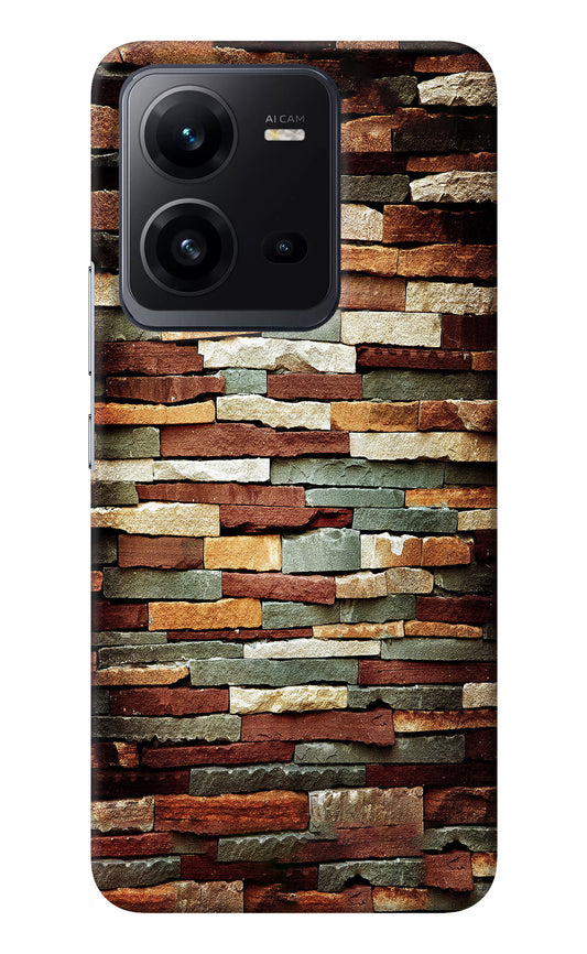 Bricks Pattern Vivo V25 5G Back Cover