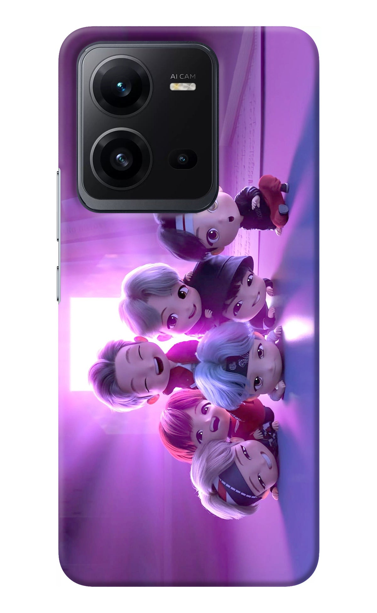 BTS Chibi Vivo V25 5G Back Cover