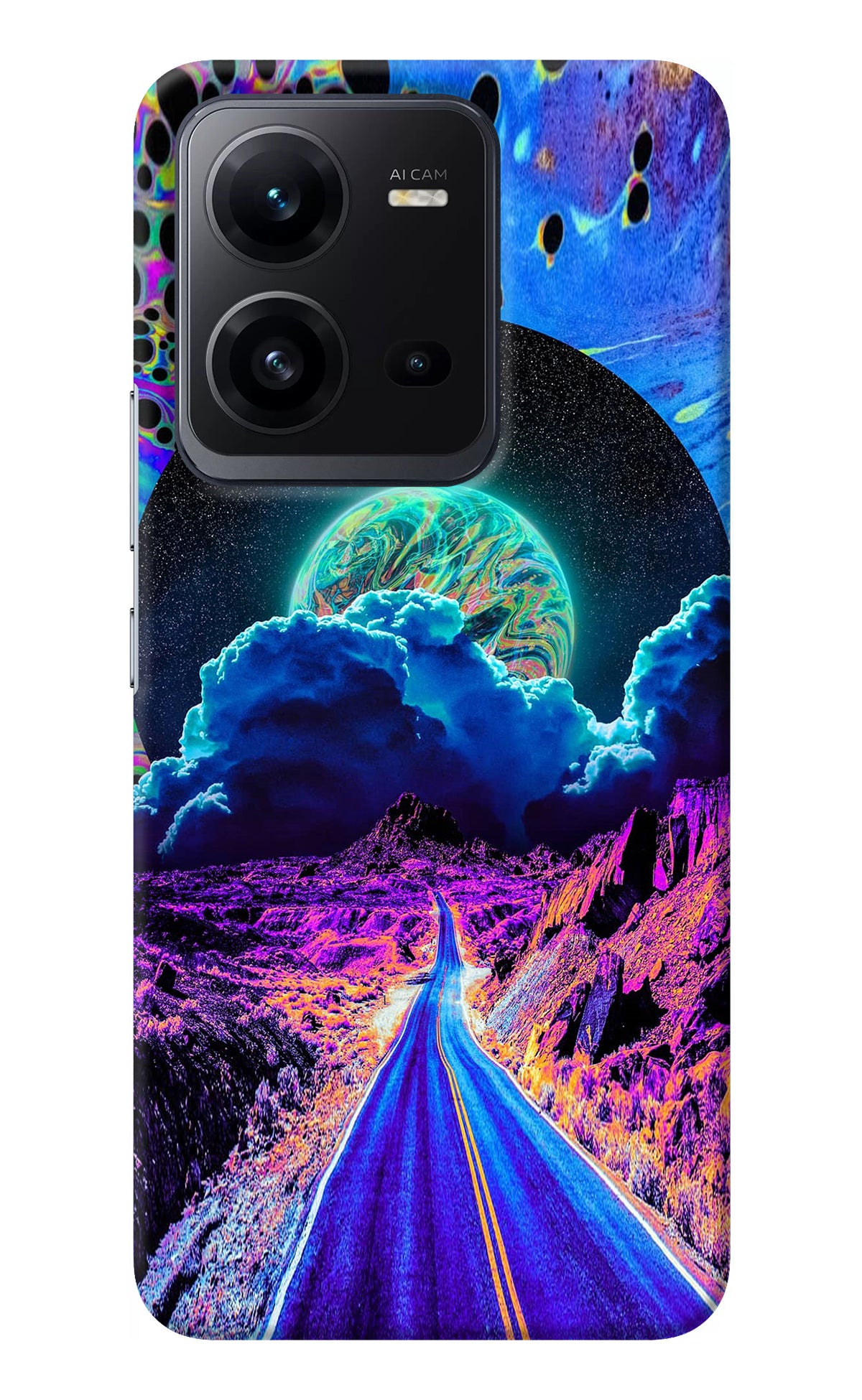 Psychedelic Painting Vivo V25 5G Back Cover