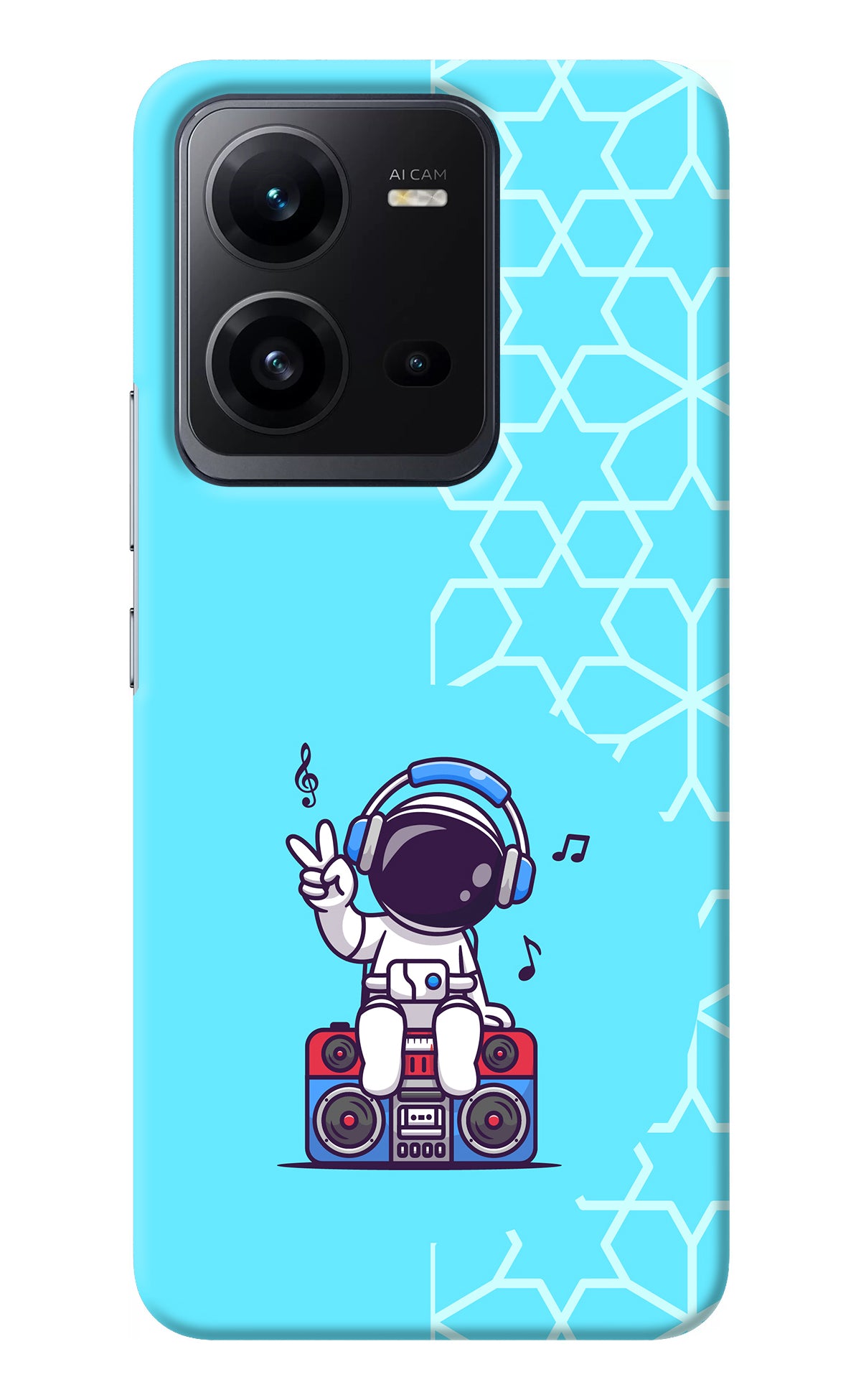 Cute Astronaut Chilling Vivo V25 5G Back Cover