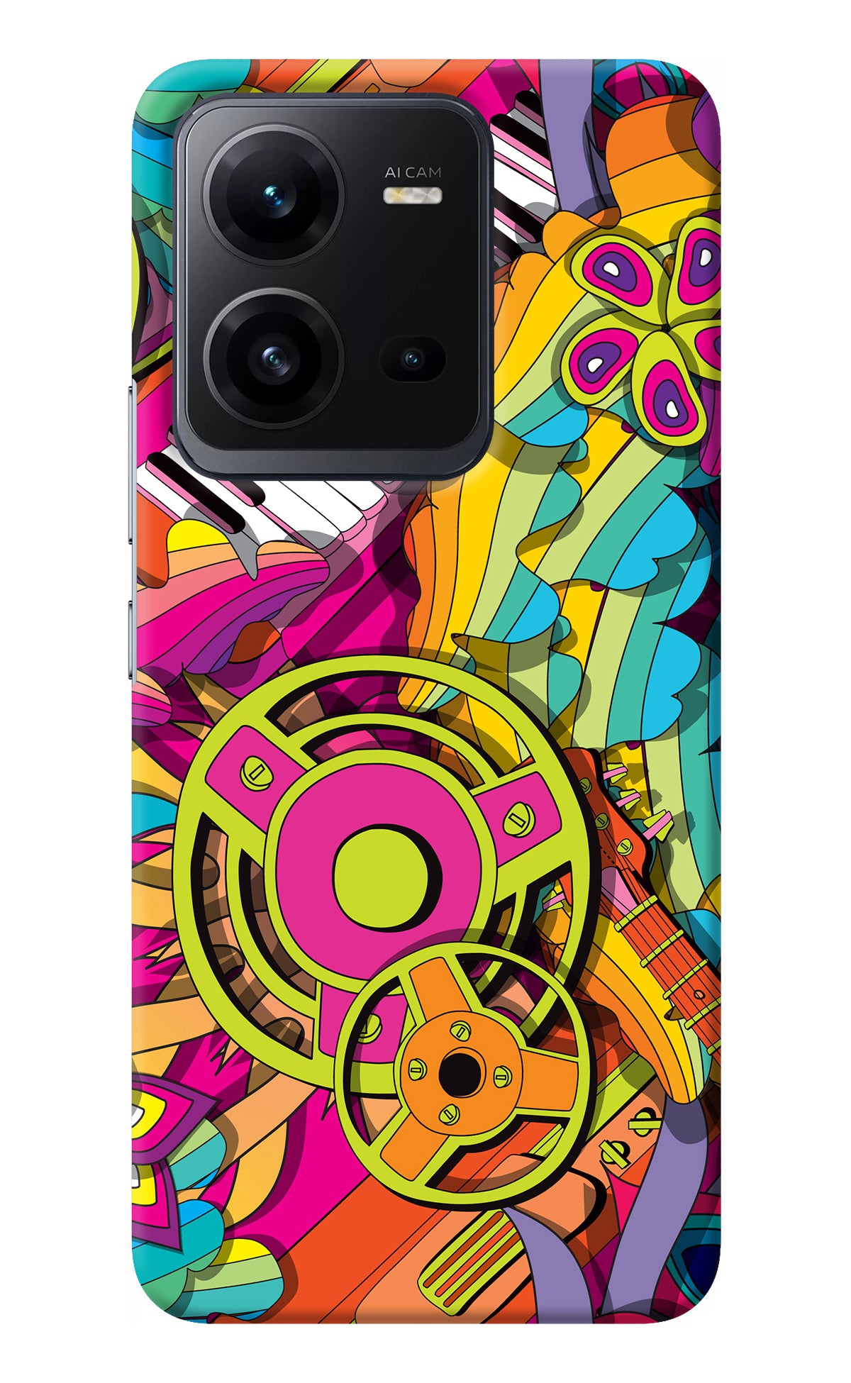 Music Doodle Vivo V25 5G Back Cover