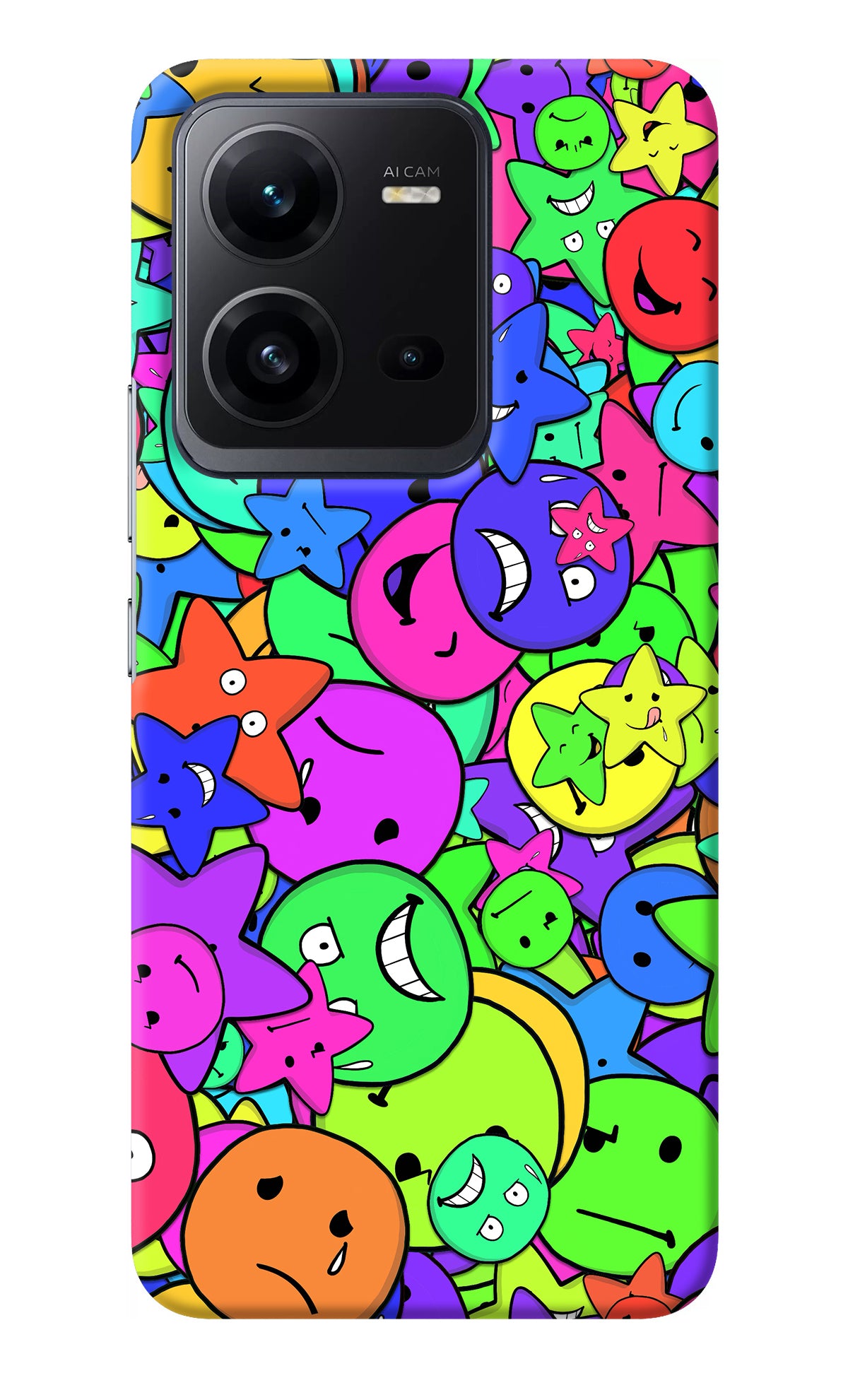 Fun Doodle Vivo V25 5G Back Cover