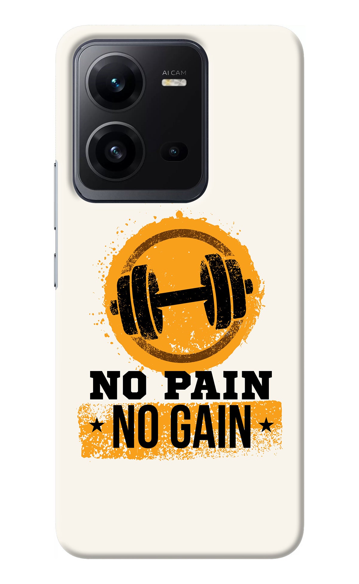 No Pain No Gain Vivo V25 5G Back Cover