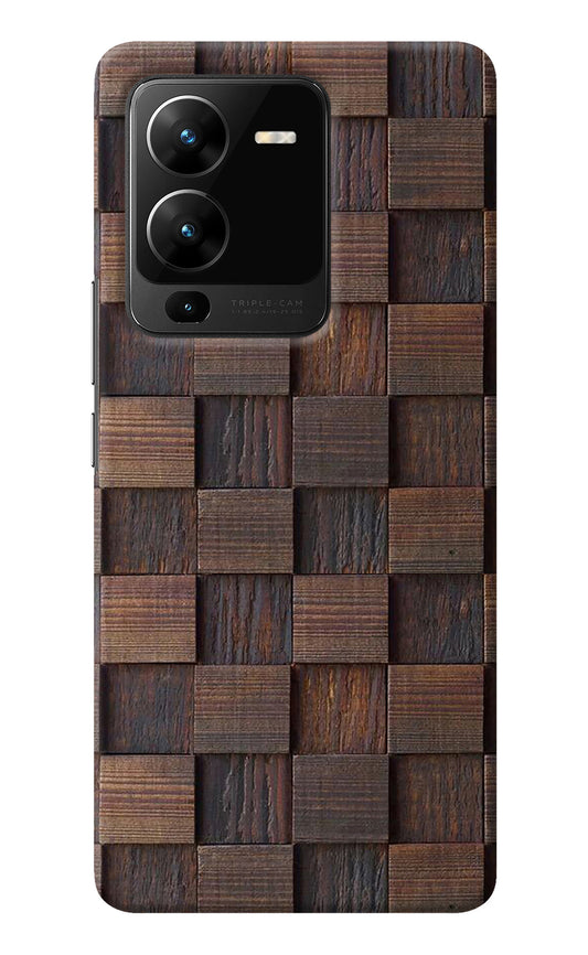Wooden Cube Design Vivo V25 Pro 5G Back Cover