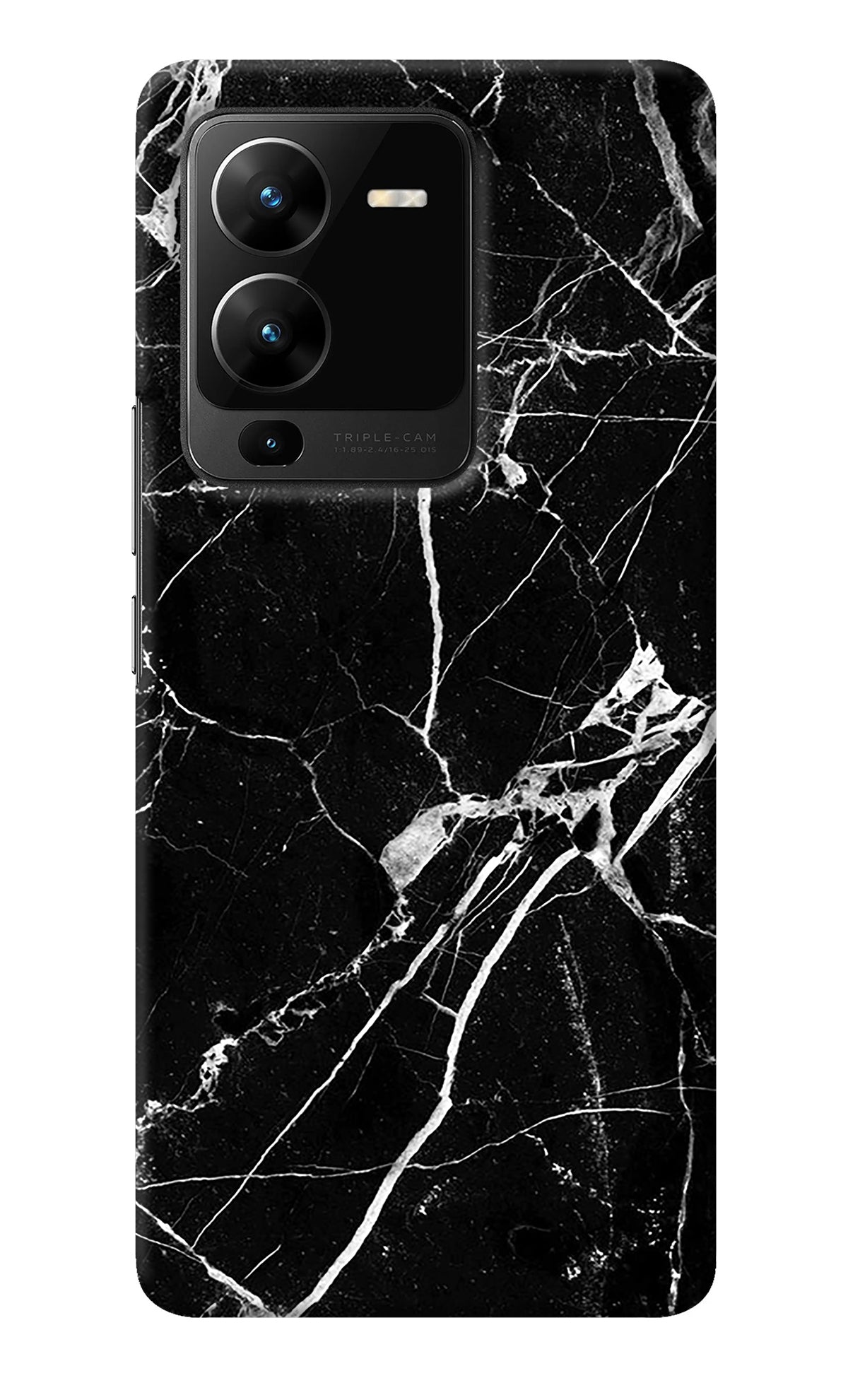 Black Marble Pattern Vivo V25 Pro 5G Back Cover