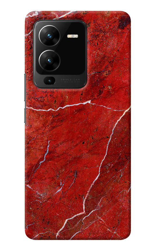 Red Marble Design Vivo V25 Pro 5G Back Cover