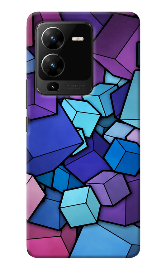 Cubic Abstract Vivo V25 Pro 5G Back Cover