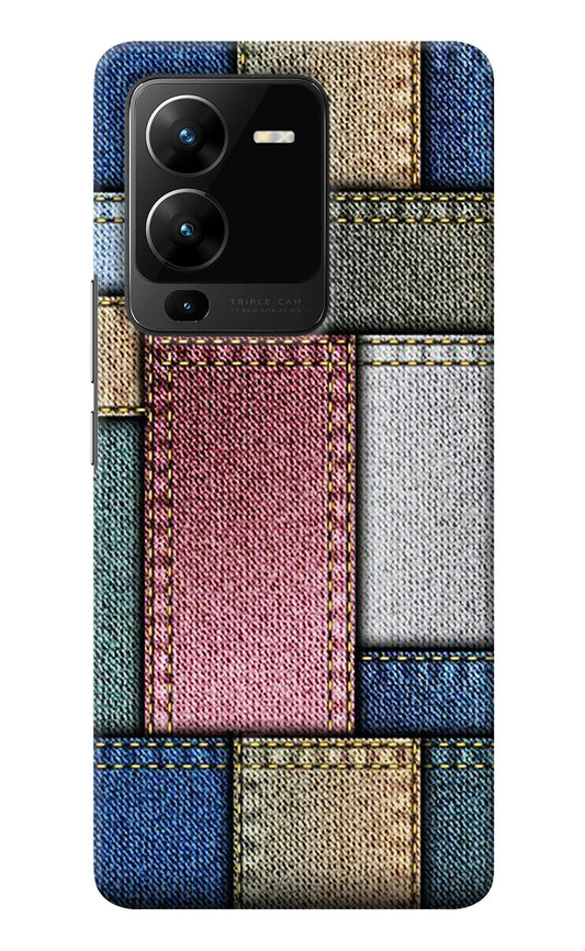 Multicolor Jeans Vivo V25 Pro 5G Back Cover