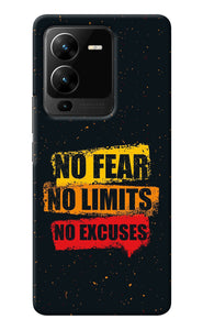 No Fear No Limits No Excuse Vivo V25 Pro 5G Back Cover