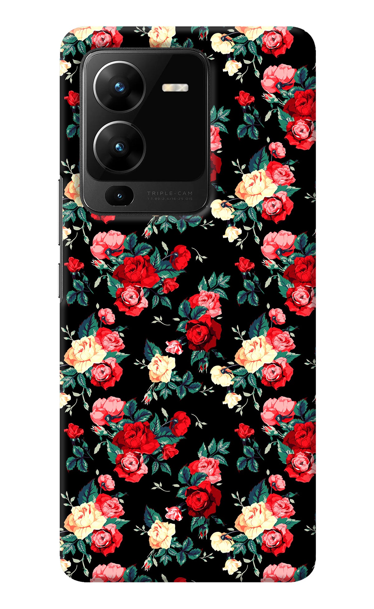 Rose Pattern Vivo V25 Pro 5G Back Cover