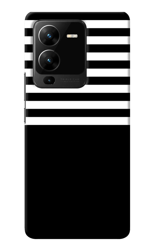 Black and White Print Vivo V25 Pro 5G Back Cover