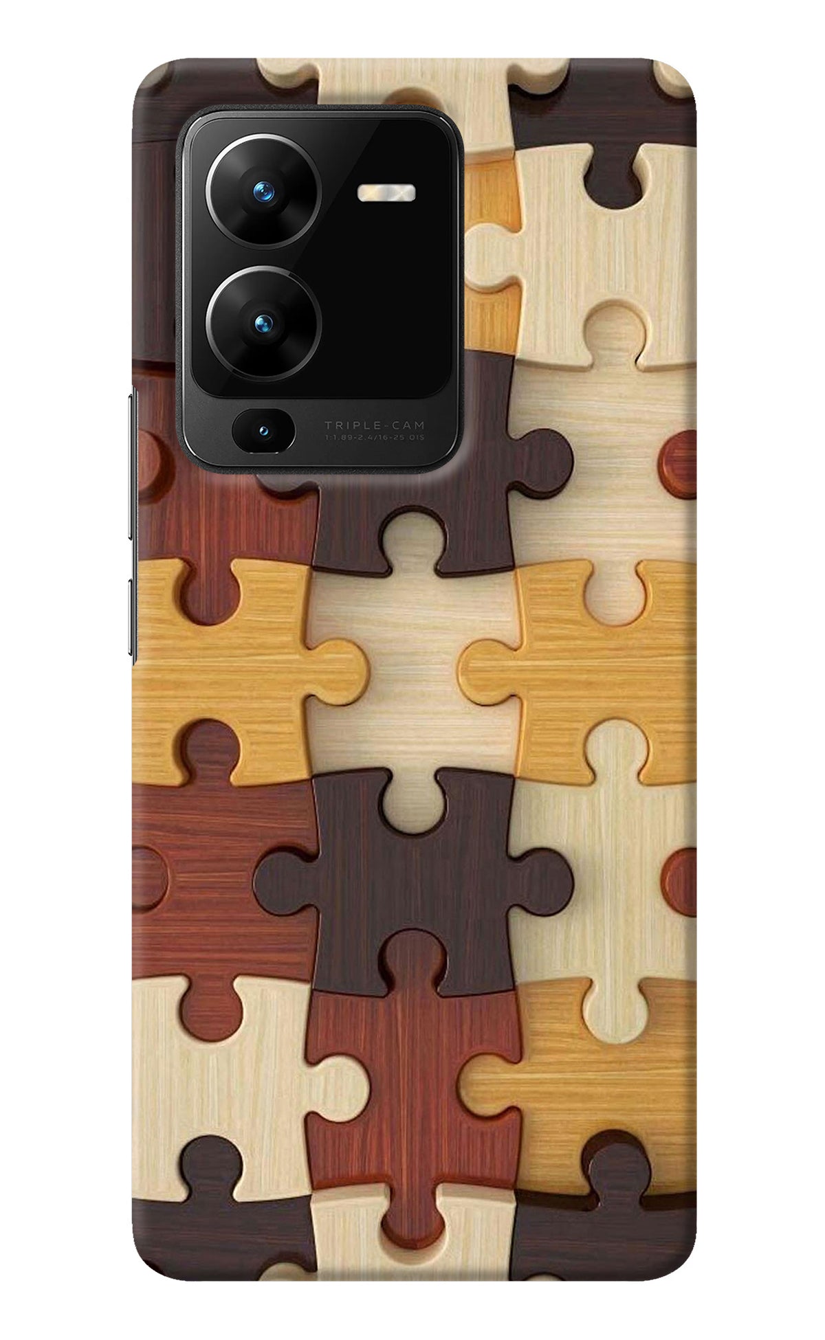 Wooden Puzzle Vivo V25 Pro 5G Back Cover