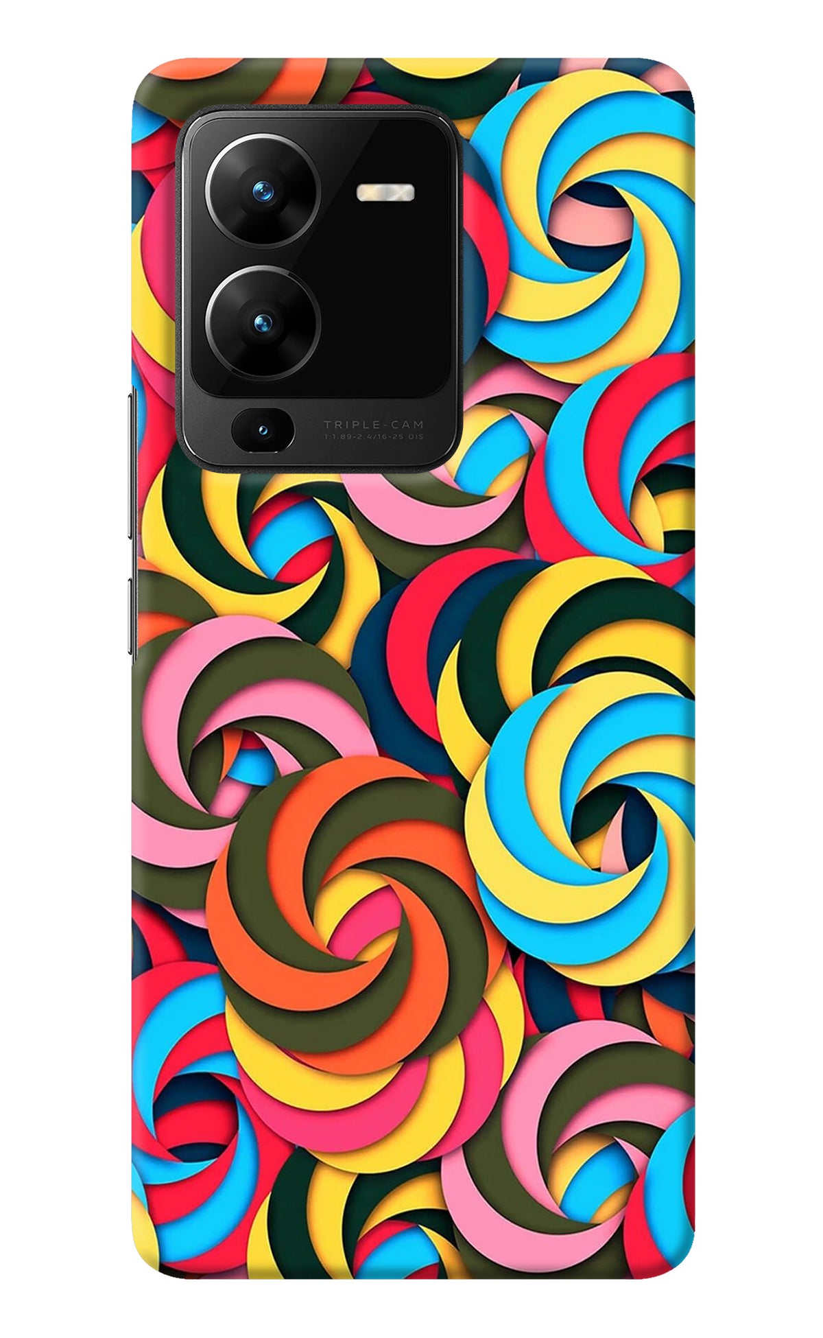 Spiral Pattern Vivo V25 Pro 5G Back Cover