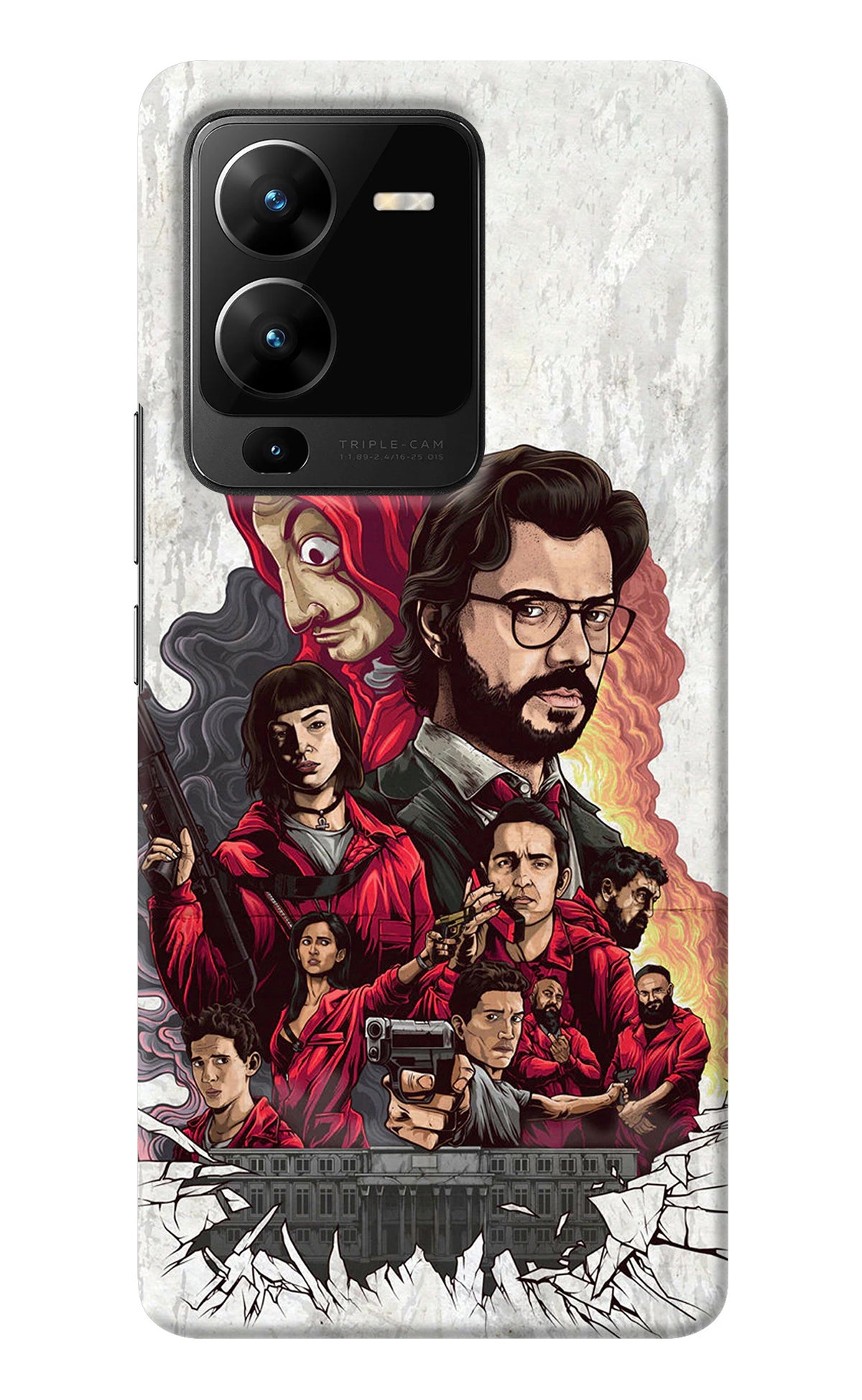 Money Heist Artwork Vivo V25 Pro 5G Back Cover