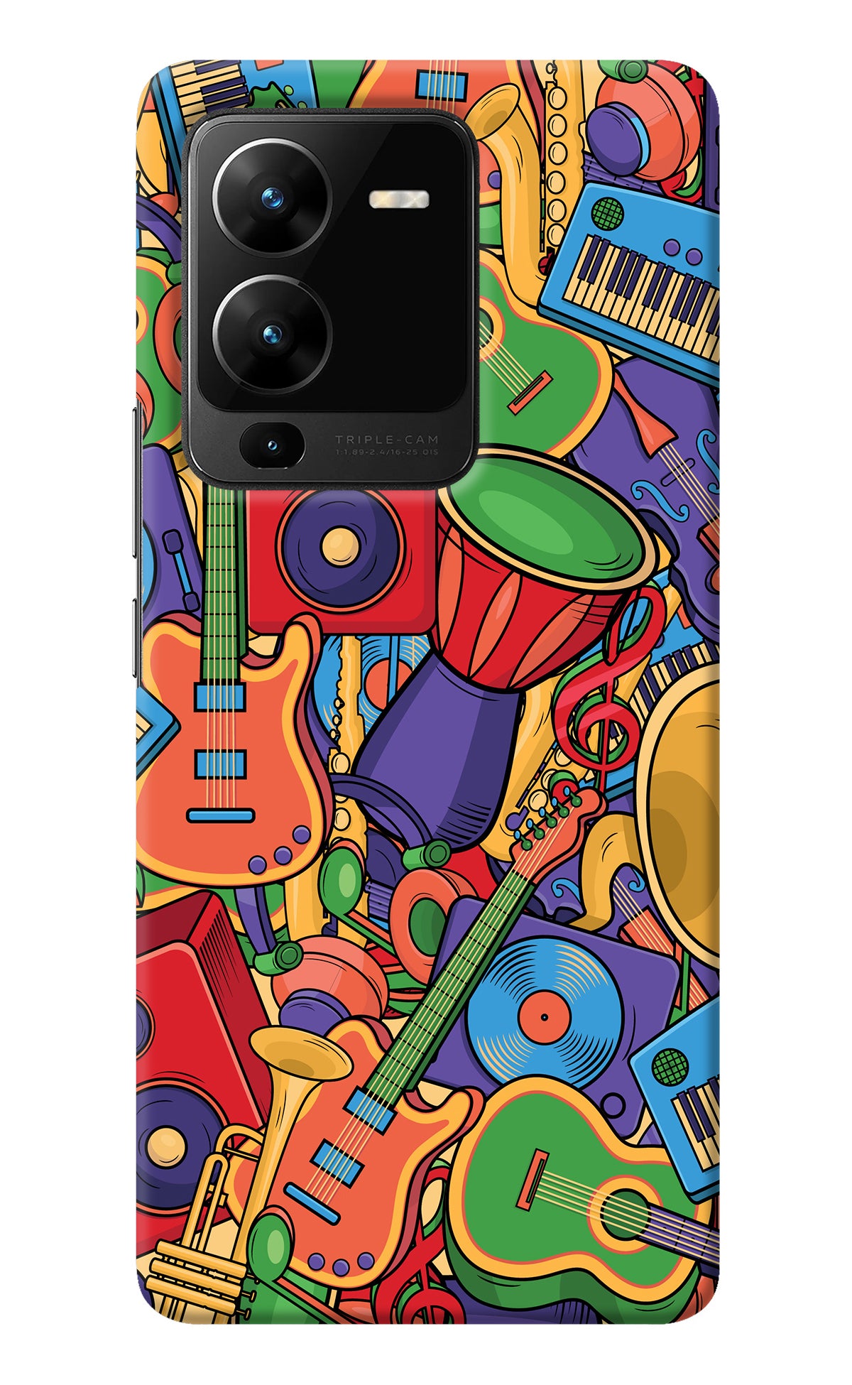 Music Instrument Doodle Vivo V25 Pro 5G Back Cover