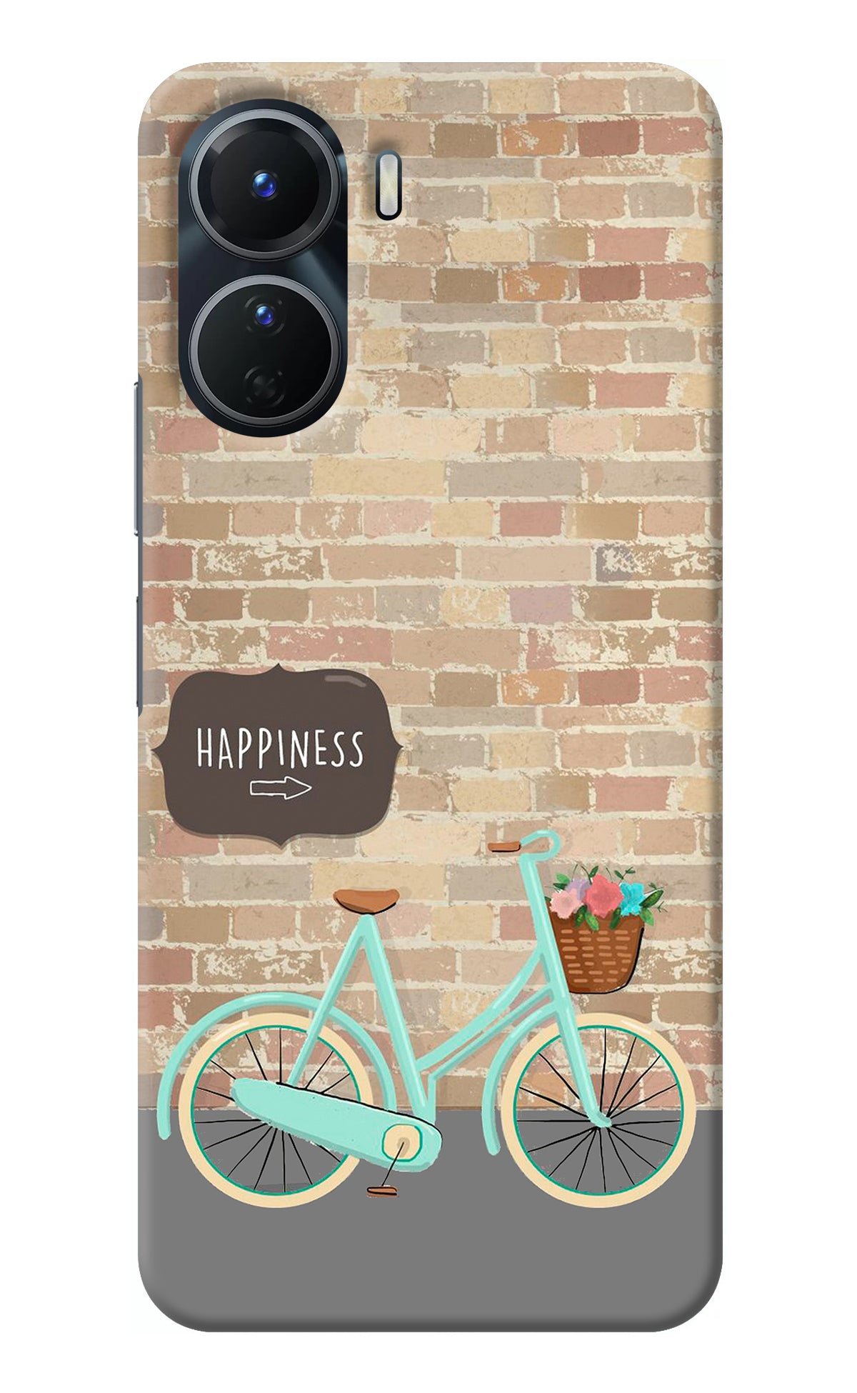 Happiness Artwork Vivo Y16 Back Cover