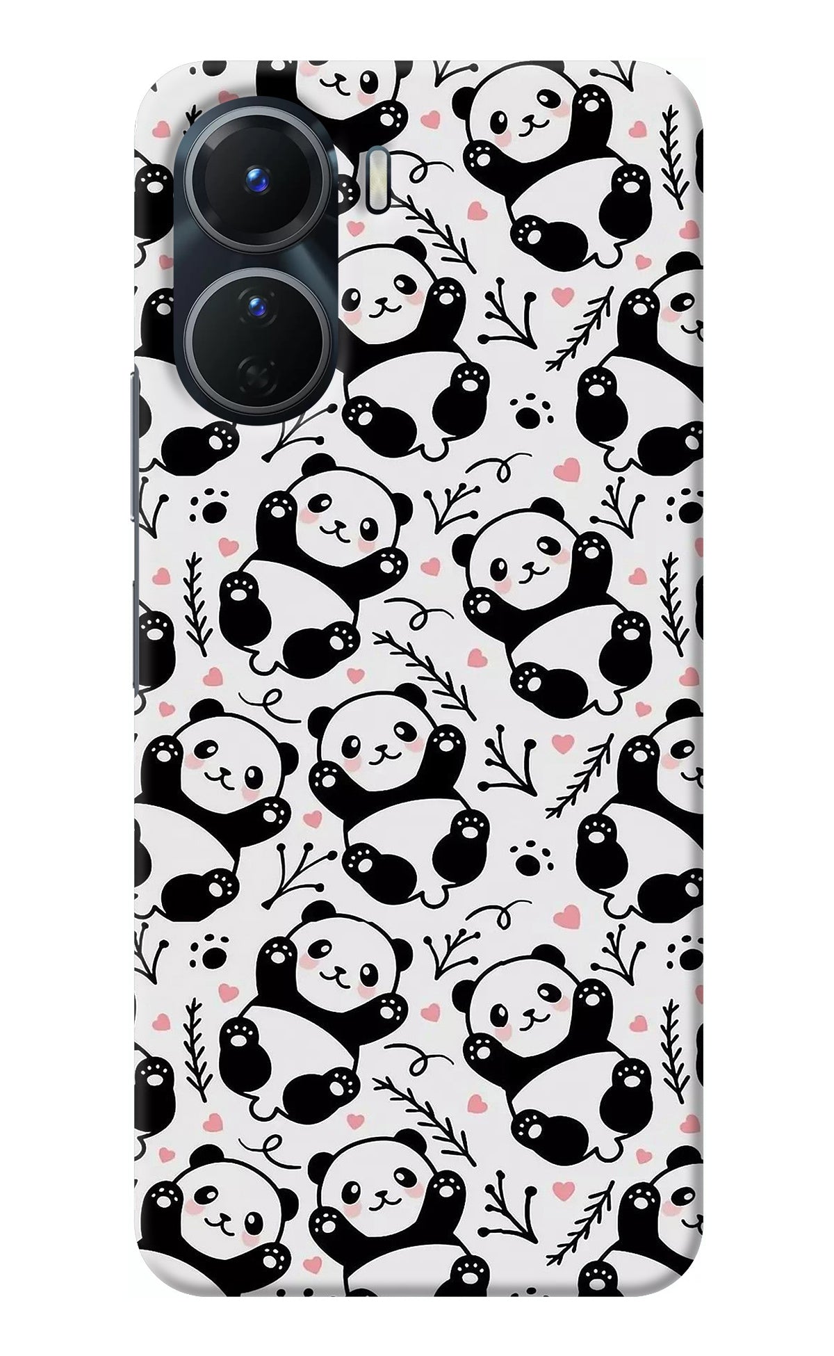 Cute Panda Vivo Y16 Back Cover