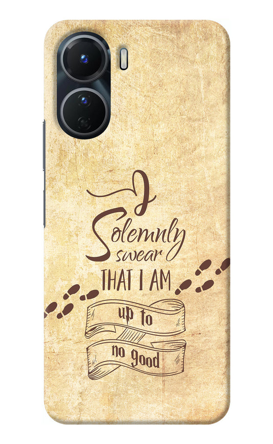 I Solemnly swear that i up to no good Vivo Y16 Back Cover