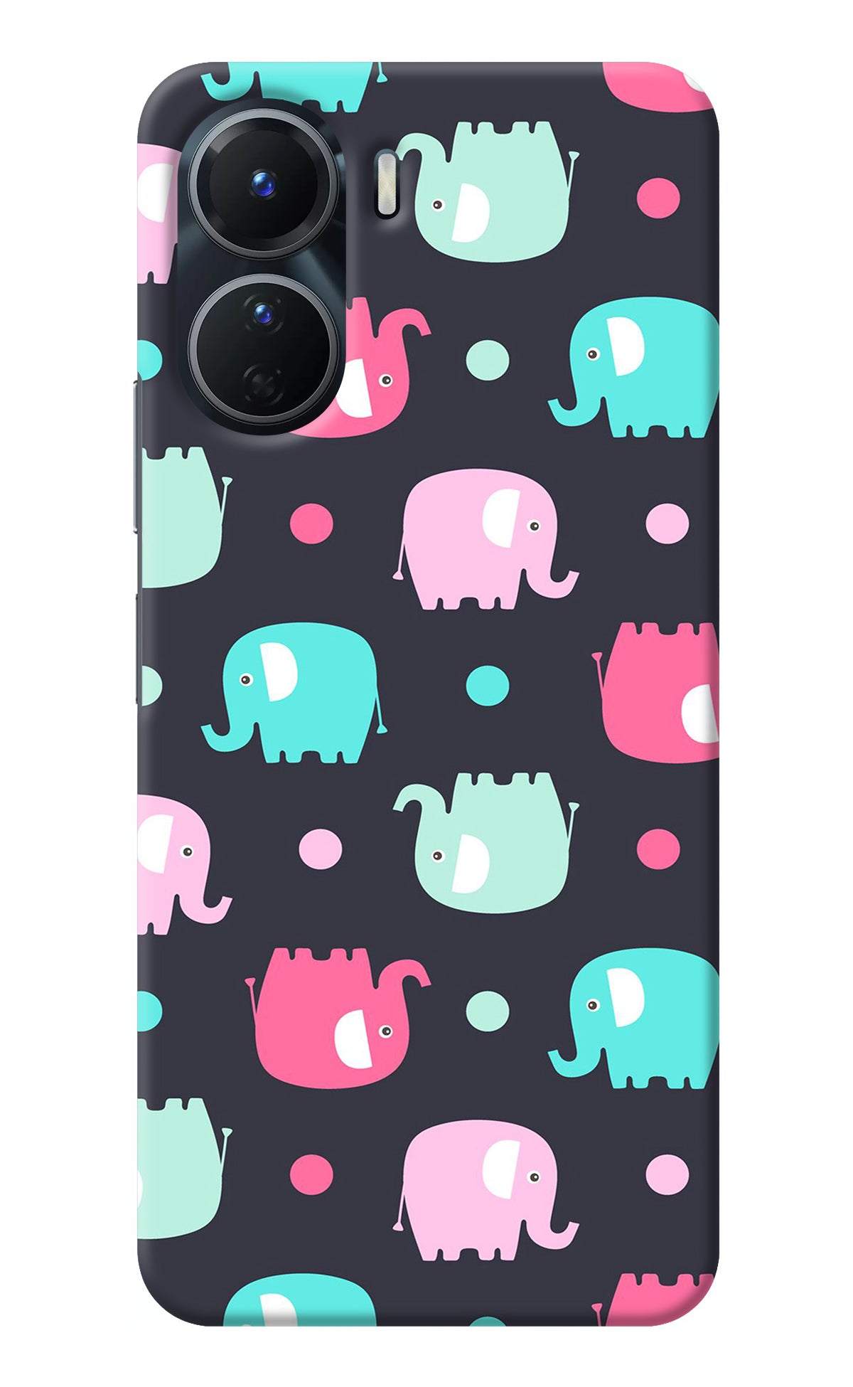 Elephants Vivo Y16 Back Cover