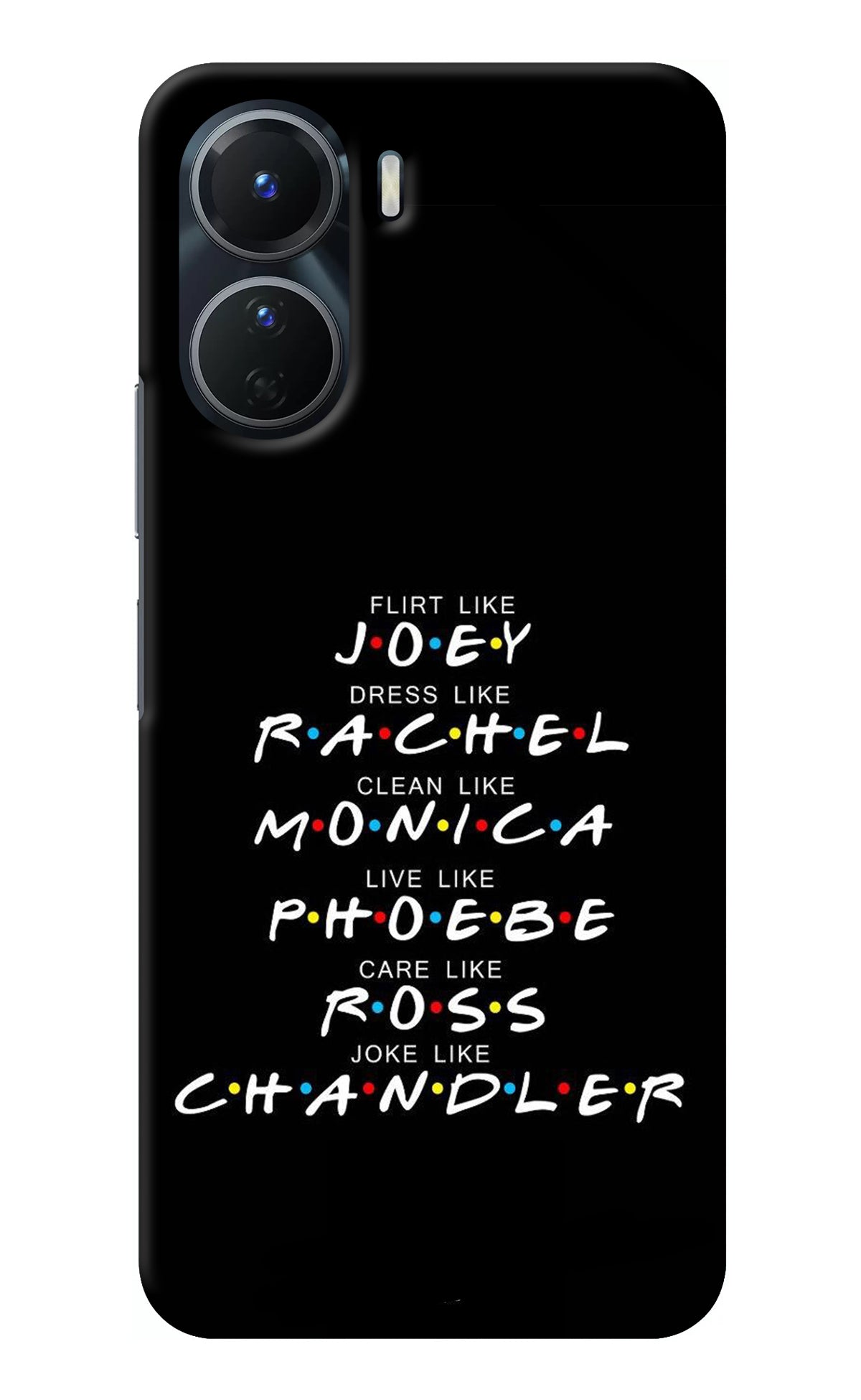 FRIENDS Character Vivo Y16 Back Cover