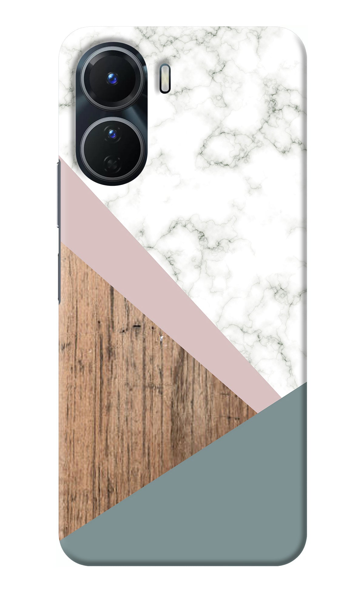 Marble wood Abstract Vivo Y16 Back Cover