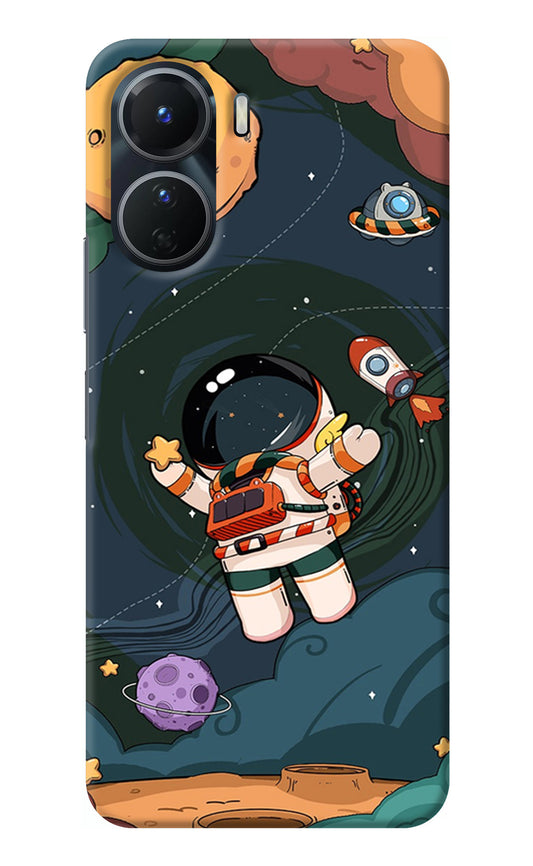 Cartoon Astronaut Vivo Y16 Back Cover