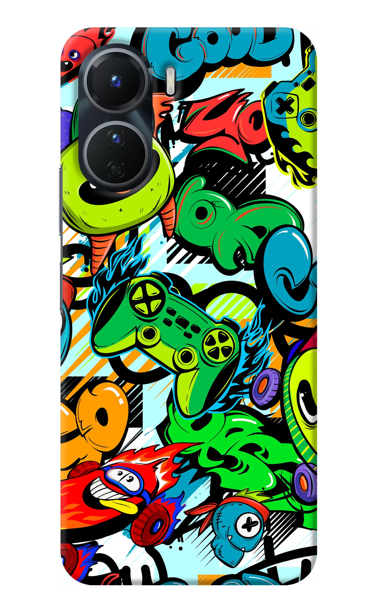 Game Doodle Vivo Y16 Back Cover