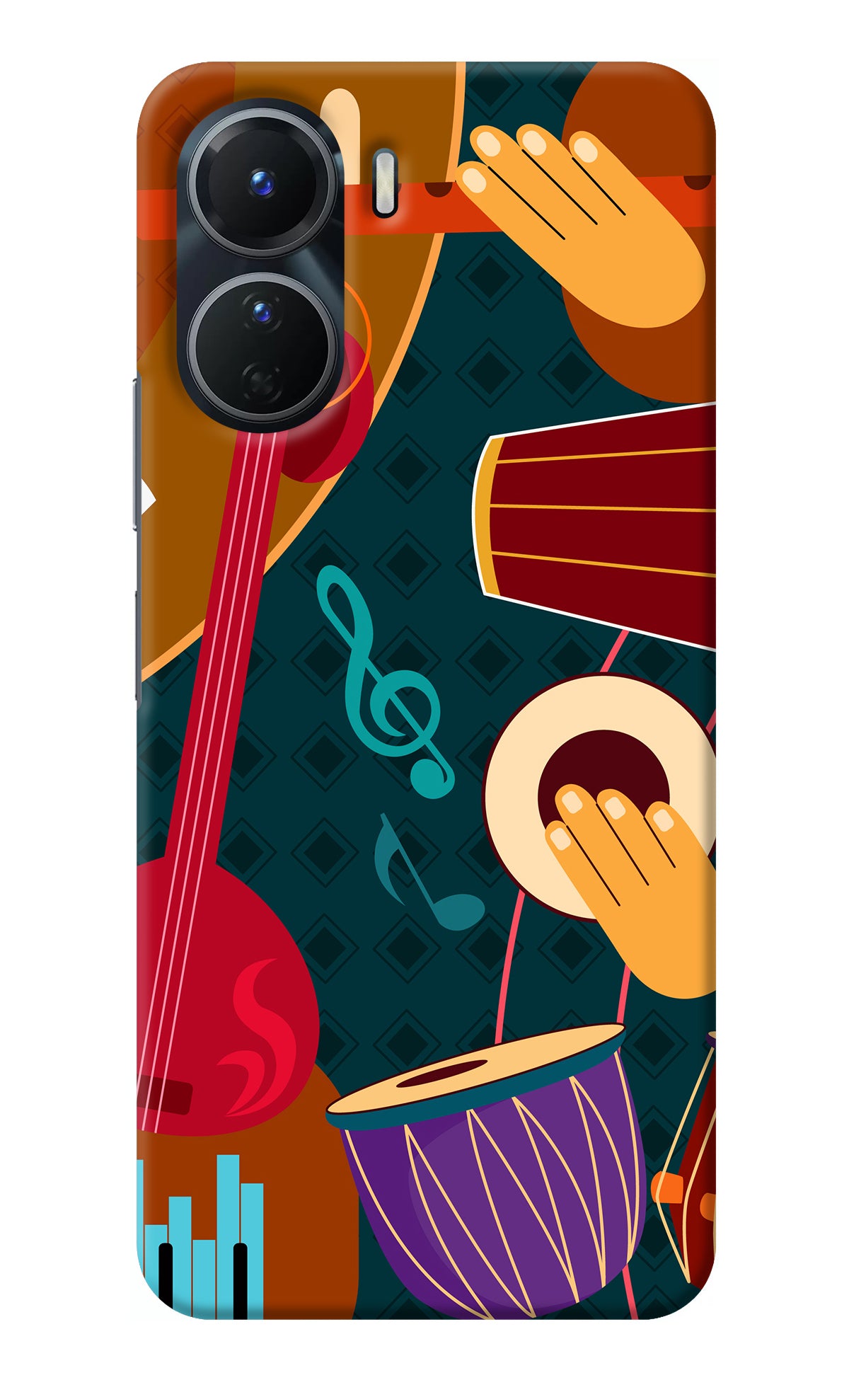 Music Instrument Vivo Y16 Back Cover