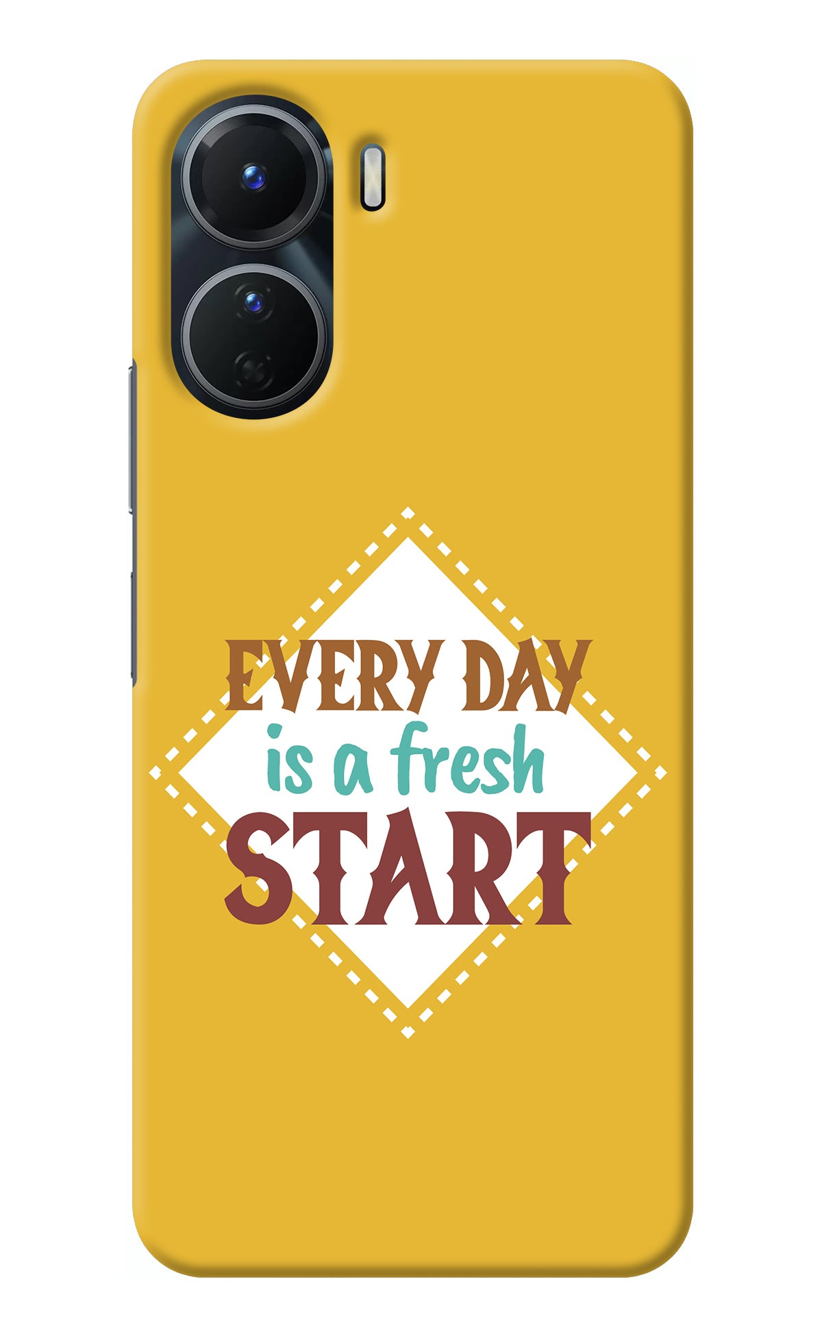 Every day is a Fresh Start Vivo Y16 Back Cover