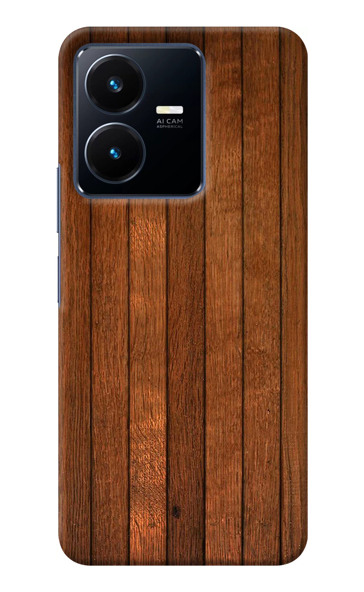 Wooden Artwork Bands Vivo Y22 Back Cover