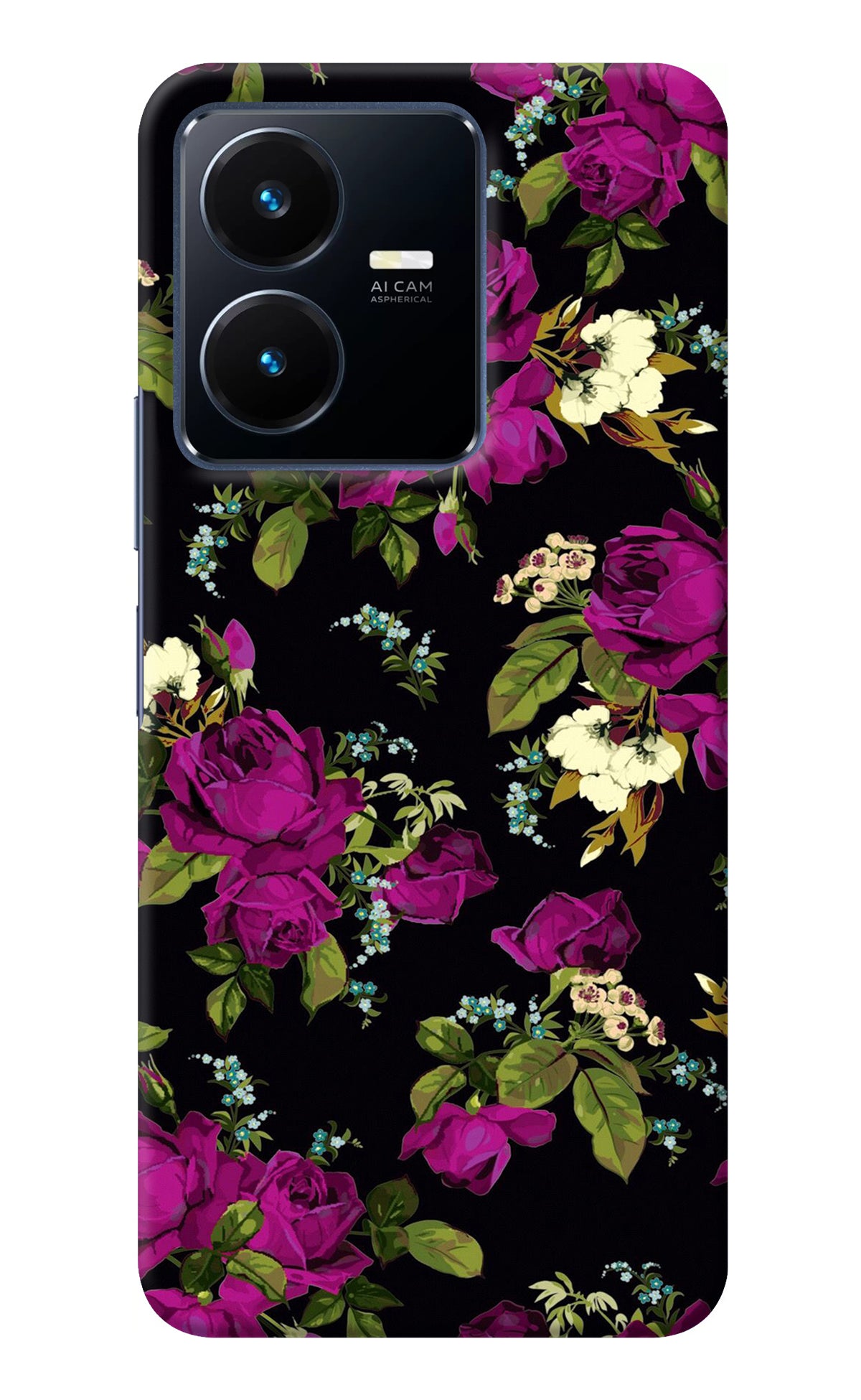 Flowers Vivo Y22 Back Cover