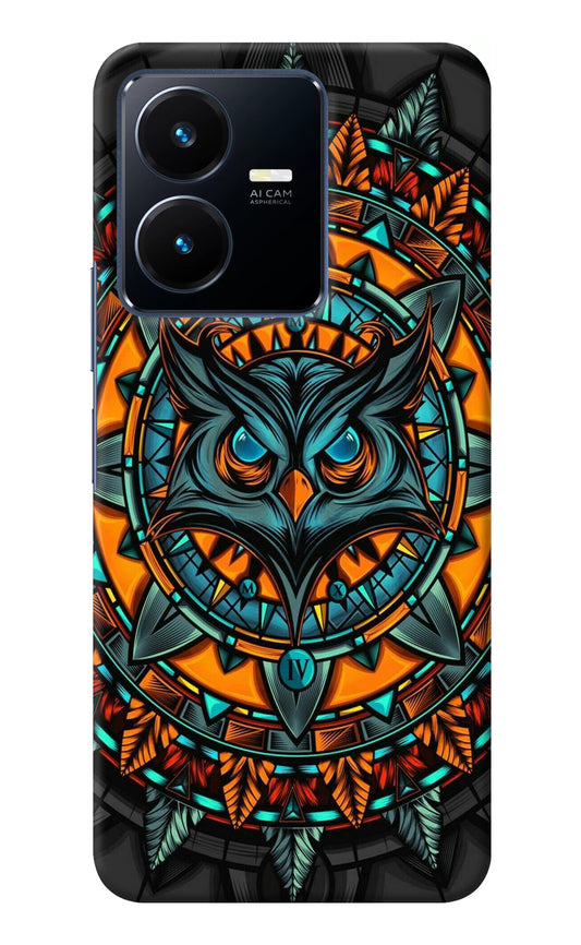Angry Owl Art Vivo Y22 Back Cover