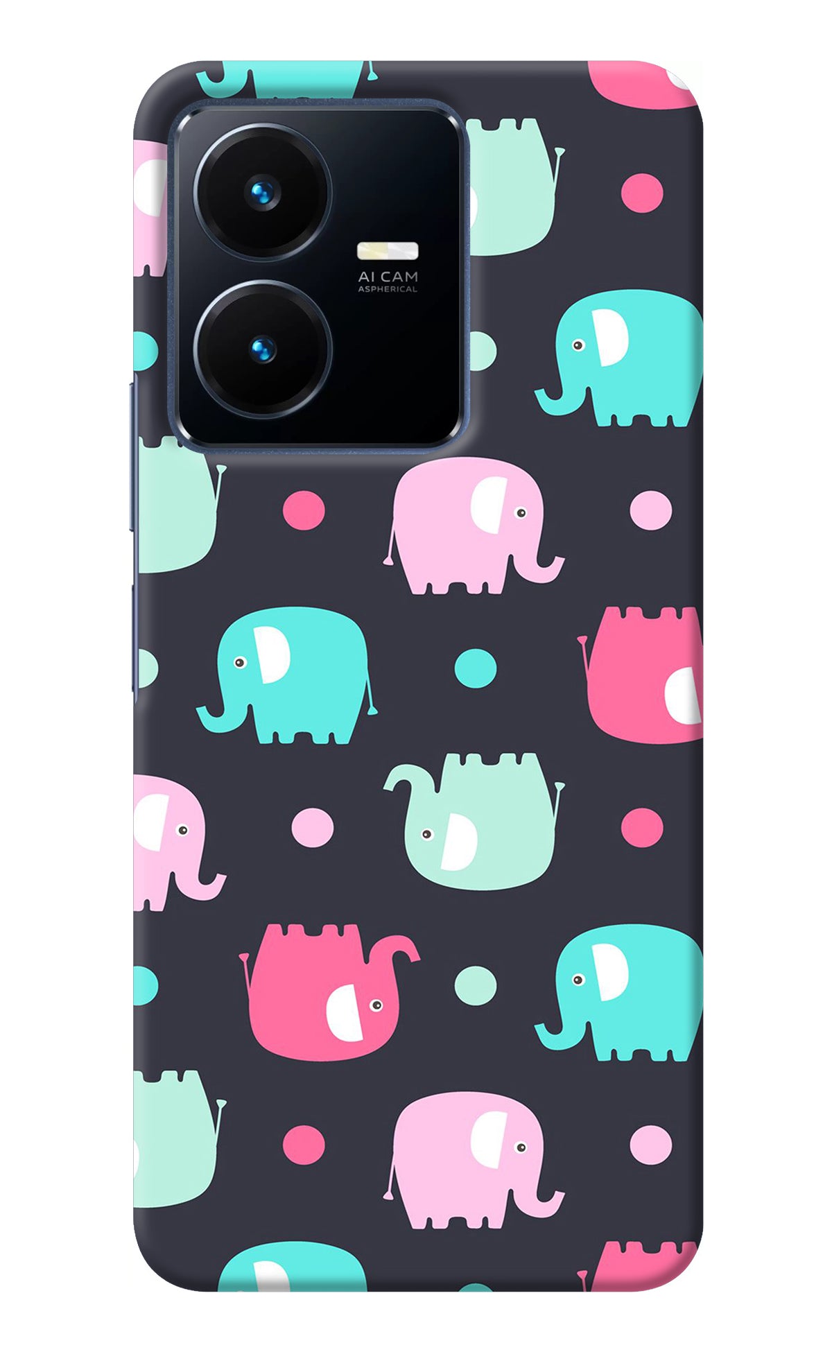 Elephants Vivo Y22 Back Cover