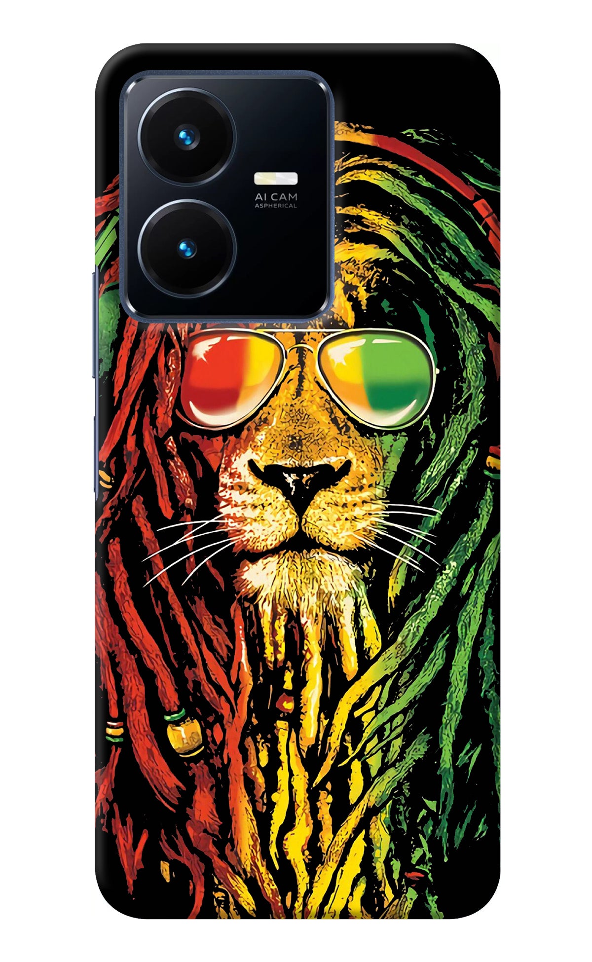 Rasta Lion Vivo Y22 Back Cover