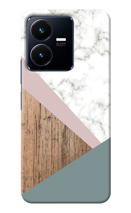 Marble wood Abstract Vivo Y22 Back Cover