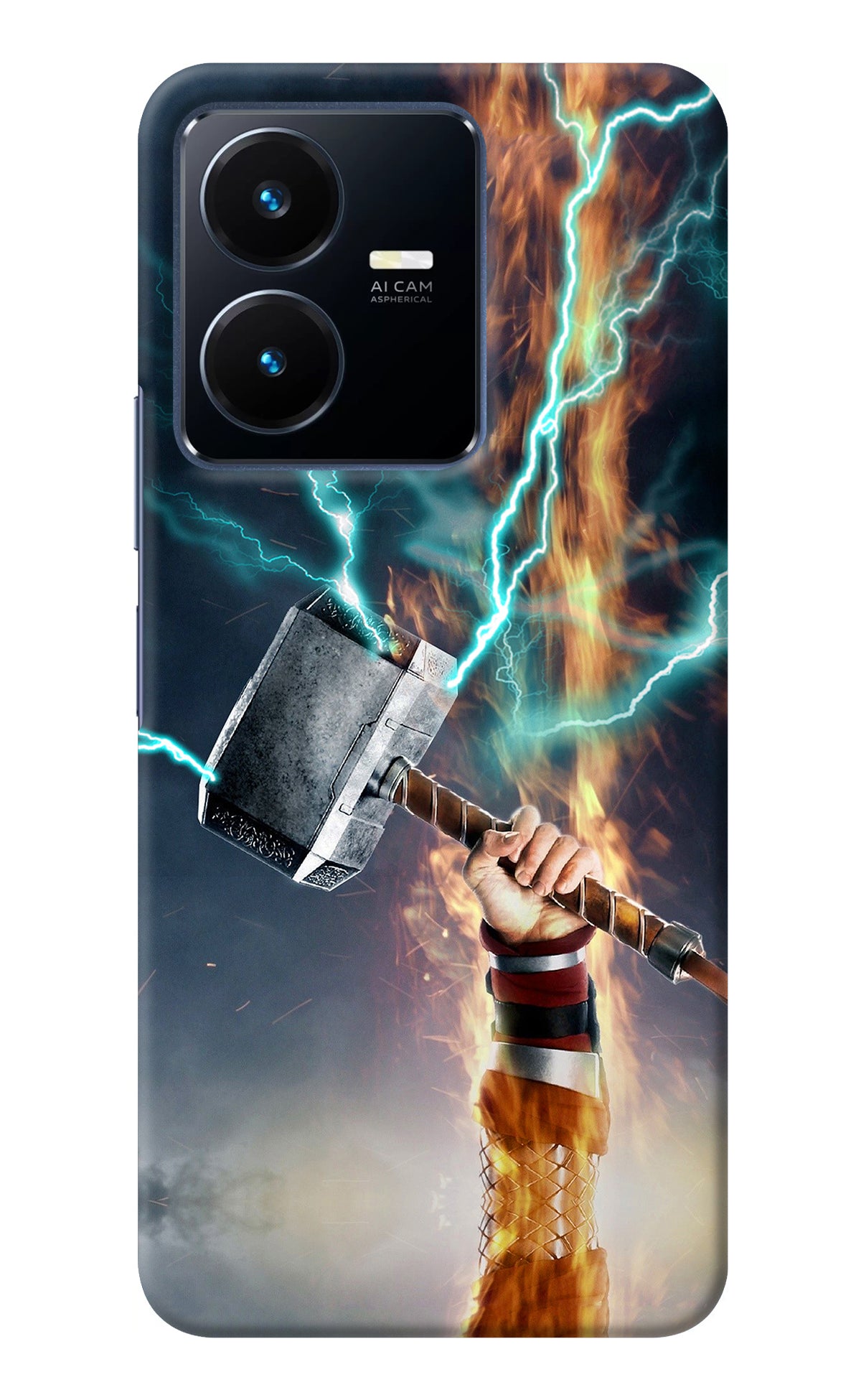 Thor Hammer Mjolnir Vivo Y22 Back Cover